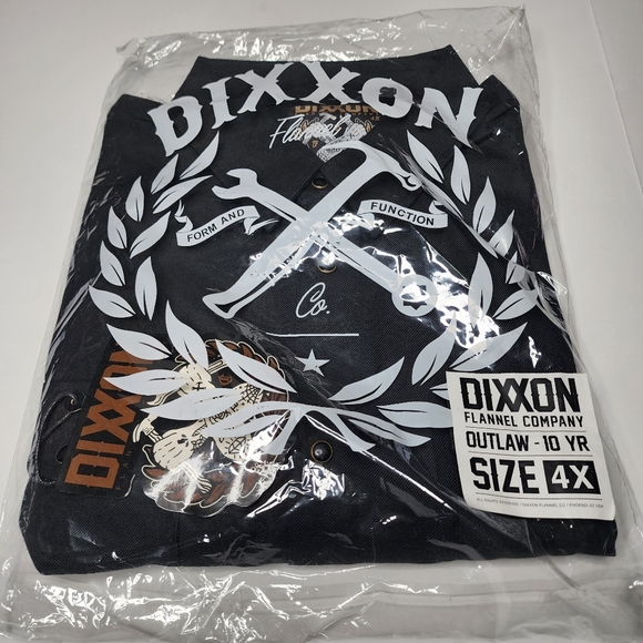 Dixxon Flannel - OUTLAW 10 YR Flannel Shirt - Mens 4XL - Picture 6 of 9